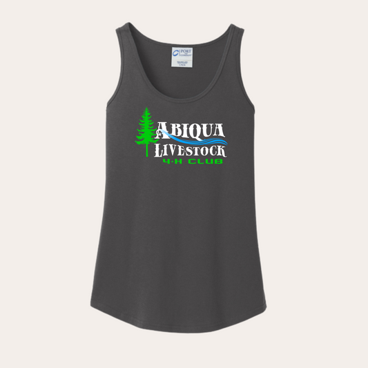 Abiqua Livestock Ladies Tank - Charcoal