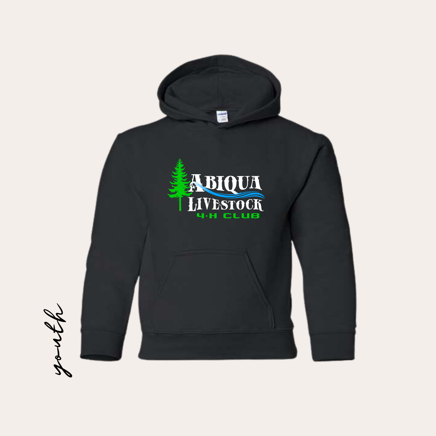 YOUTH Abiqua Livestock Hoodie - Black