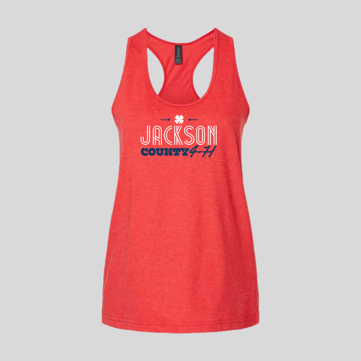 JC4H Printed Softstyle CVC Red Mist Ladies Tank