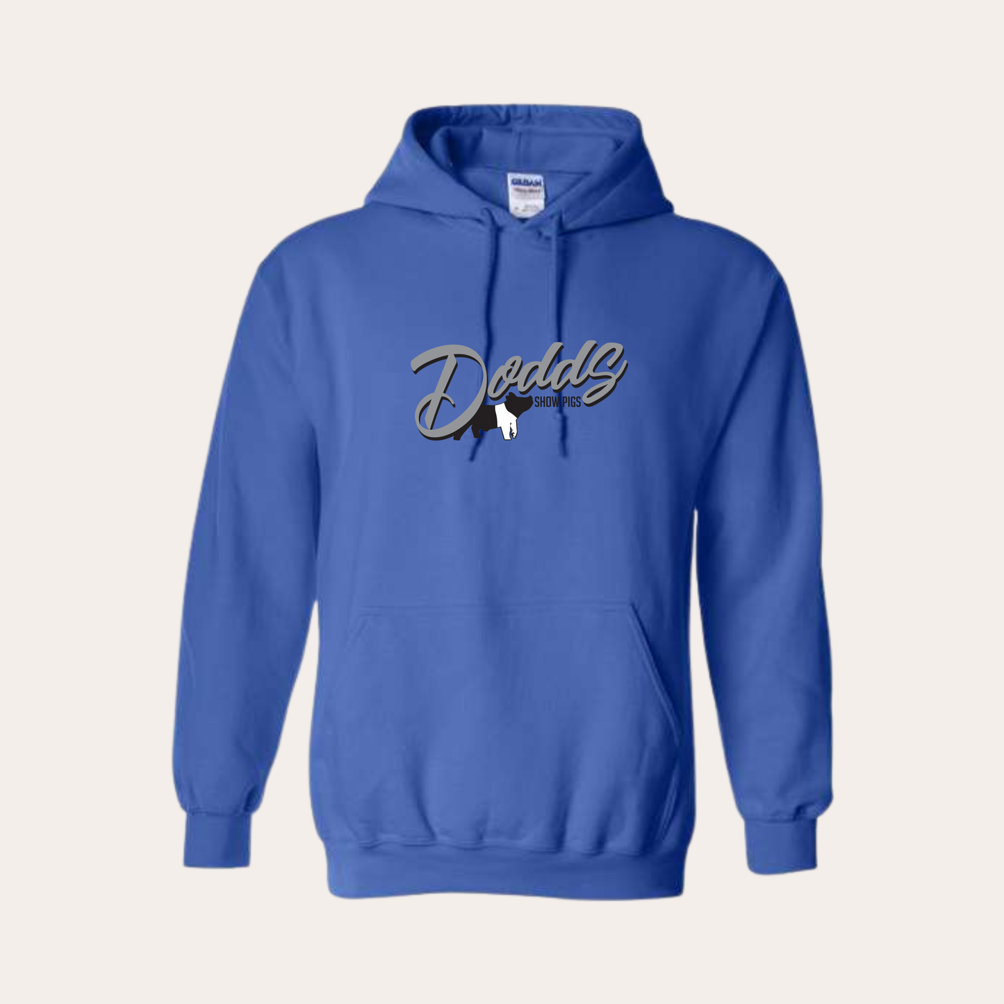Dodds Printed Royal Blue Hoodie