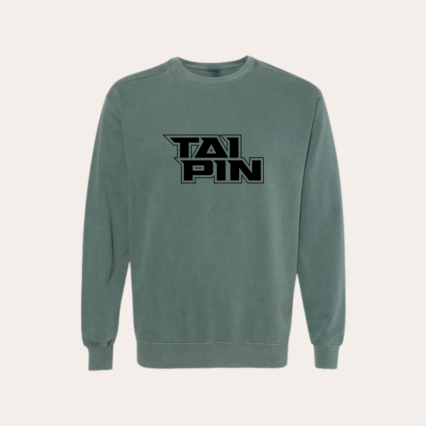 Taipin Garment Dyed Crewneck - Blue Spruce