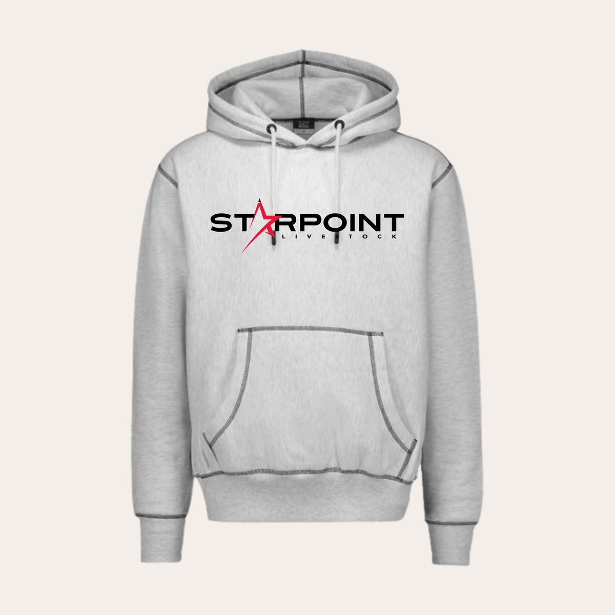 SP26 Printed Gray Pro Weave Hoodie