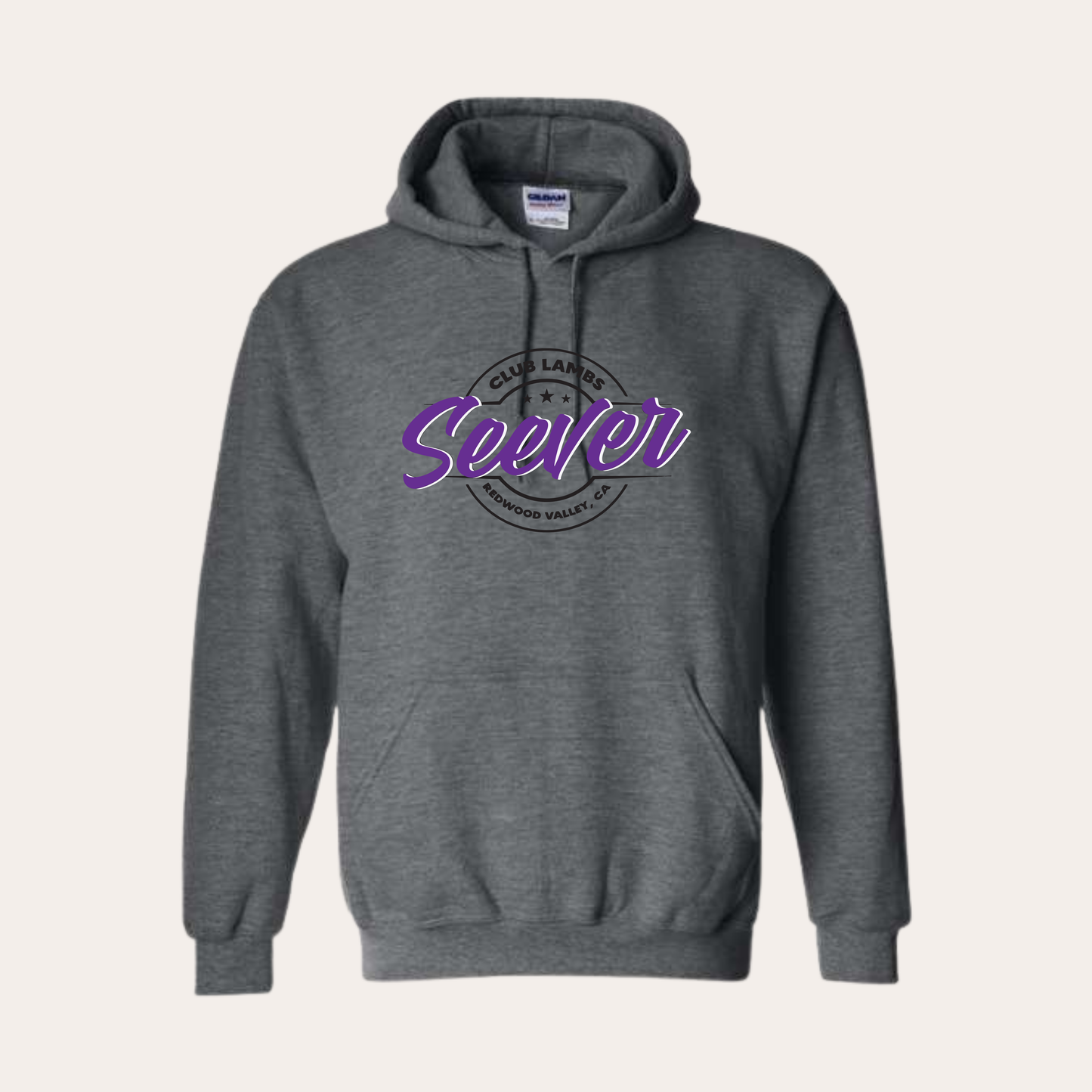 Seever Printed Dark Heather Hoodie