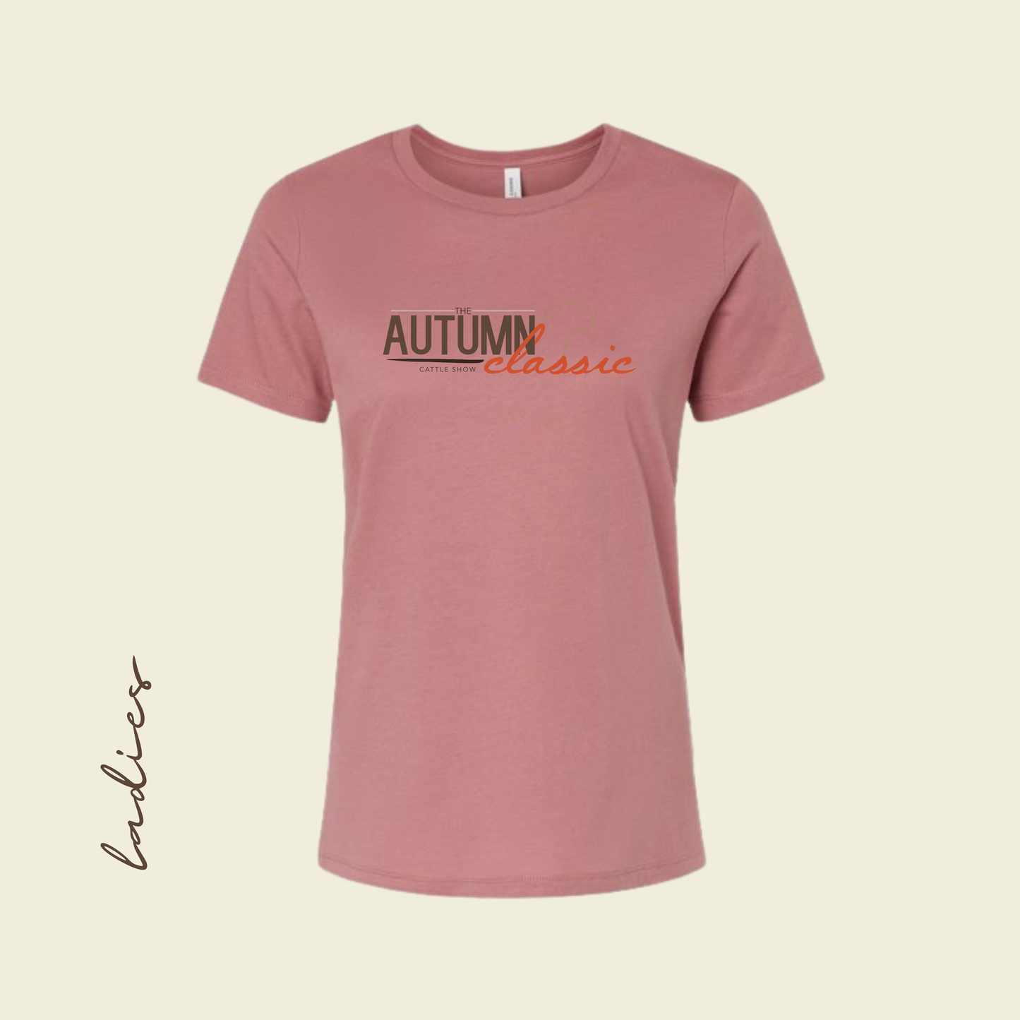 AC25 Mauve Ladies Relaxed Bella Canvas Tee