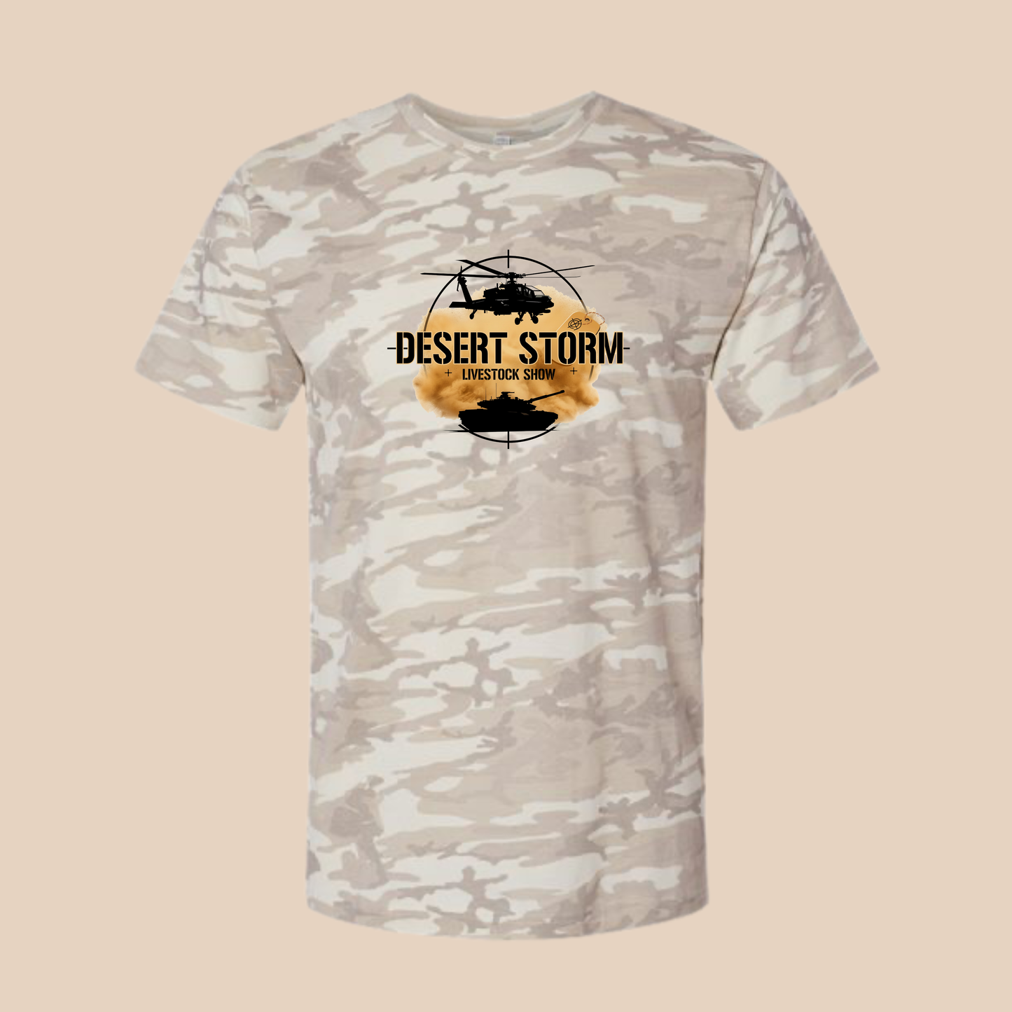 DS Printed Natural Camo Tee