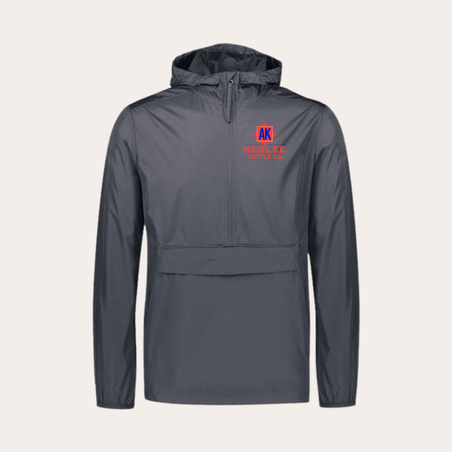 Kerlee Cattle 1/4 Zip Windbreaker - Carbon