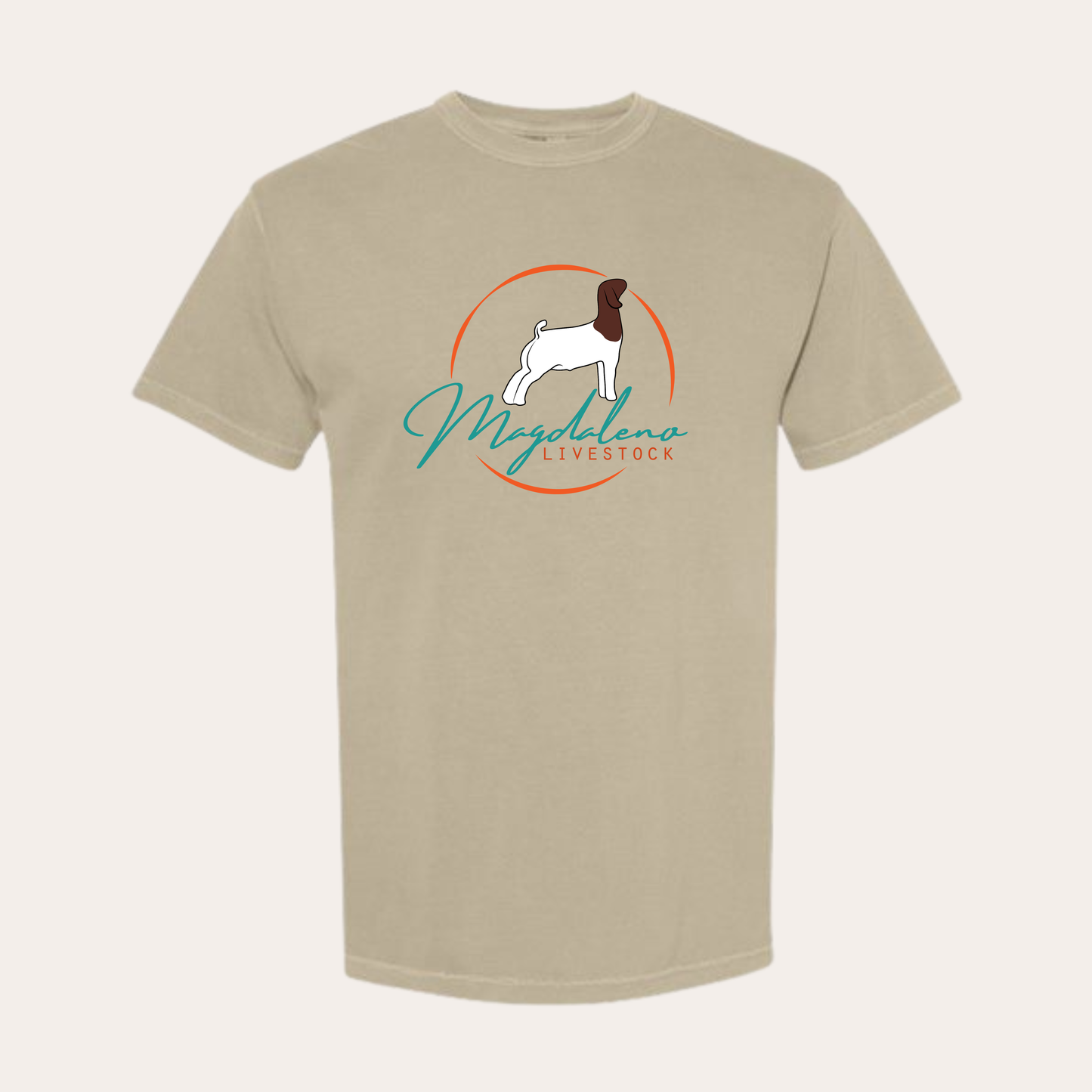 Magdaleno Comfort Colors Khaki Tee Printed