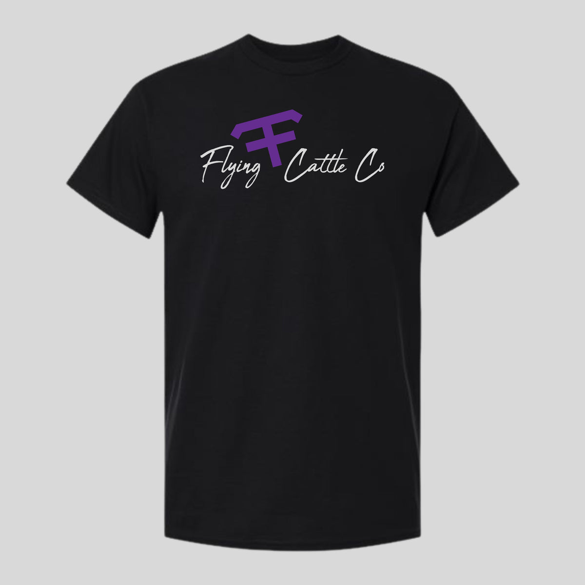 FF Printed Heavy Cotton Black Tee
