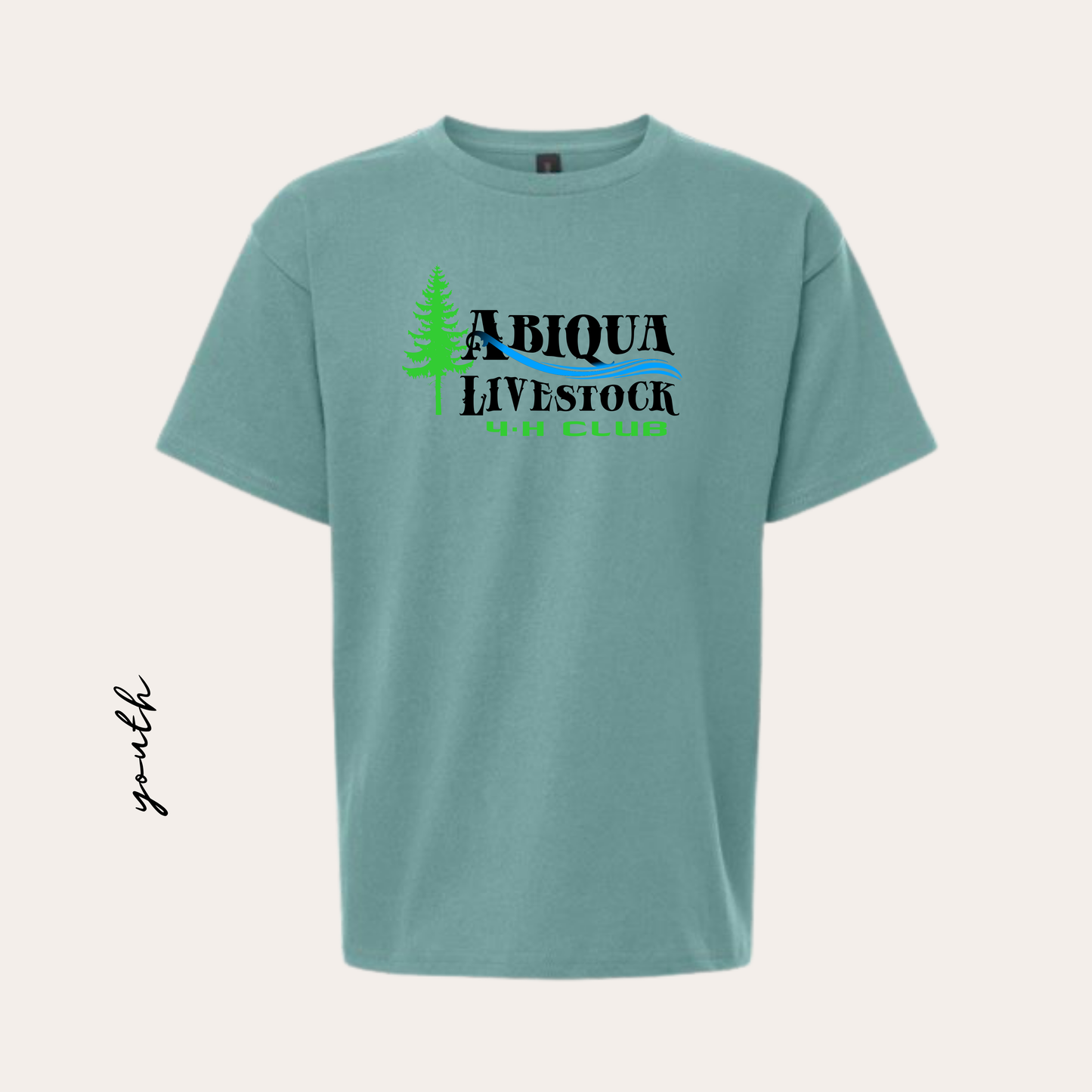 AL4H YOUTH Printed Aquatic Heavy Cotton Tee