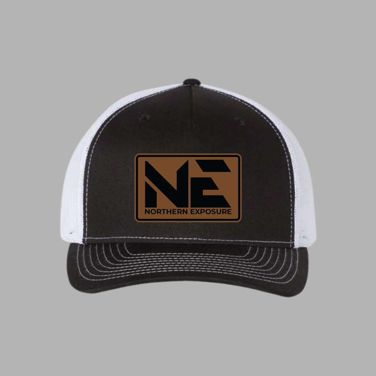 NEF26 Leatherette Patch Black/White 112FP