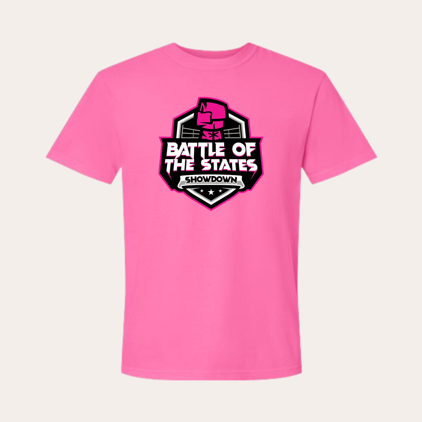 BOSS Printed Comfort Colors Neon Pink Tee