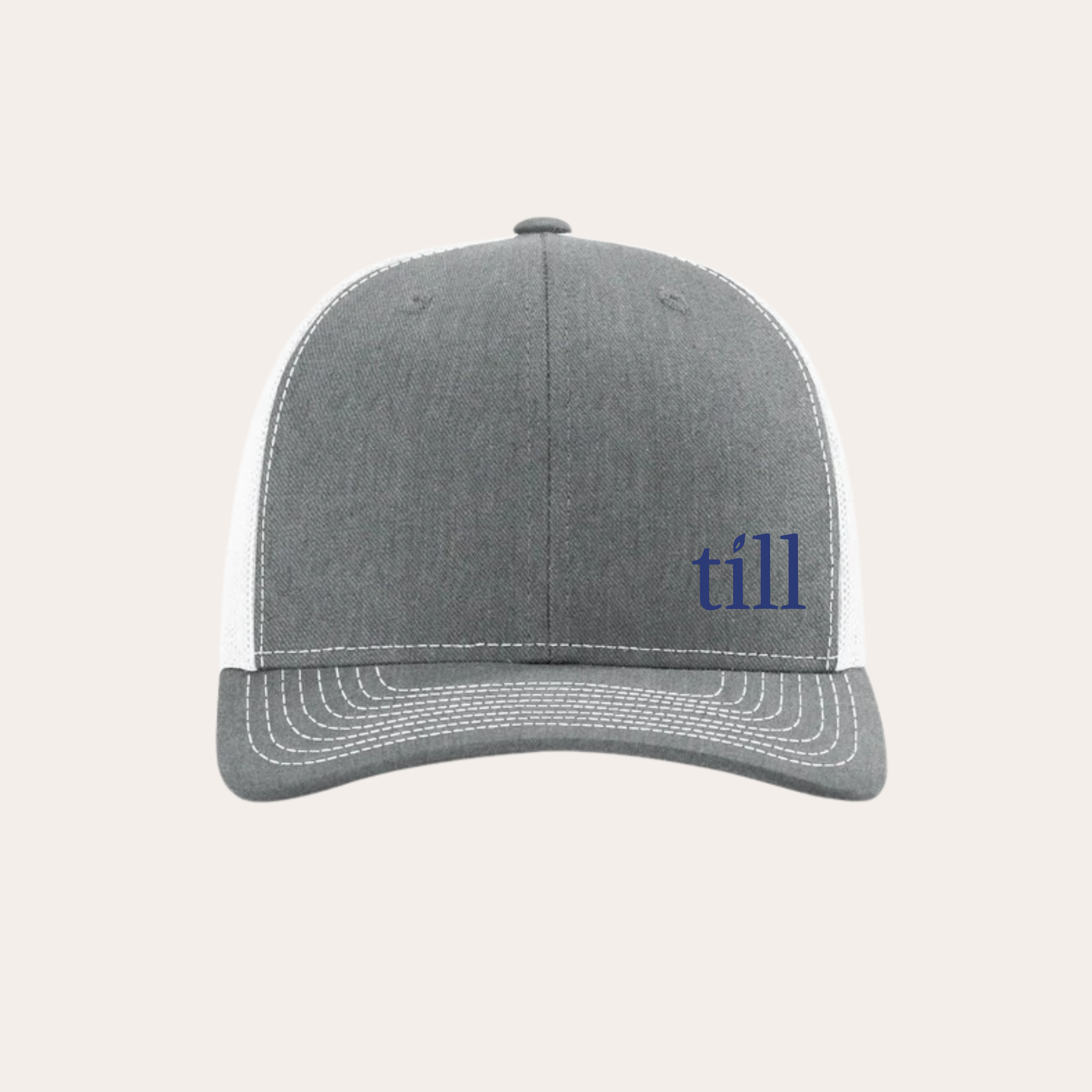 Till Embroidered Heather/White R112