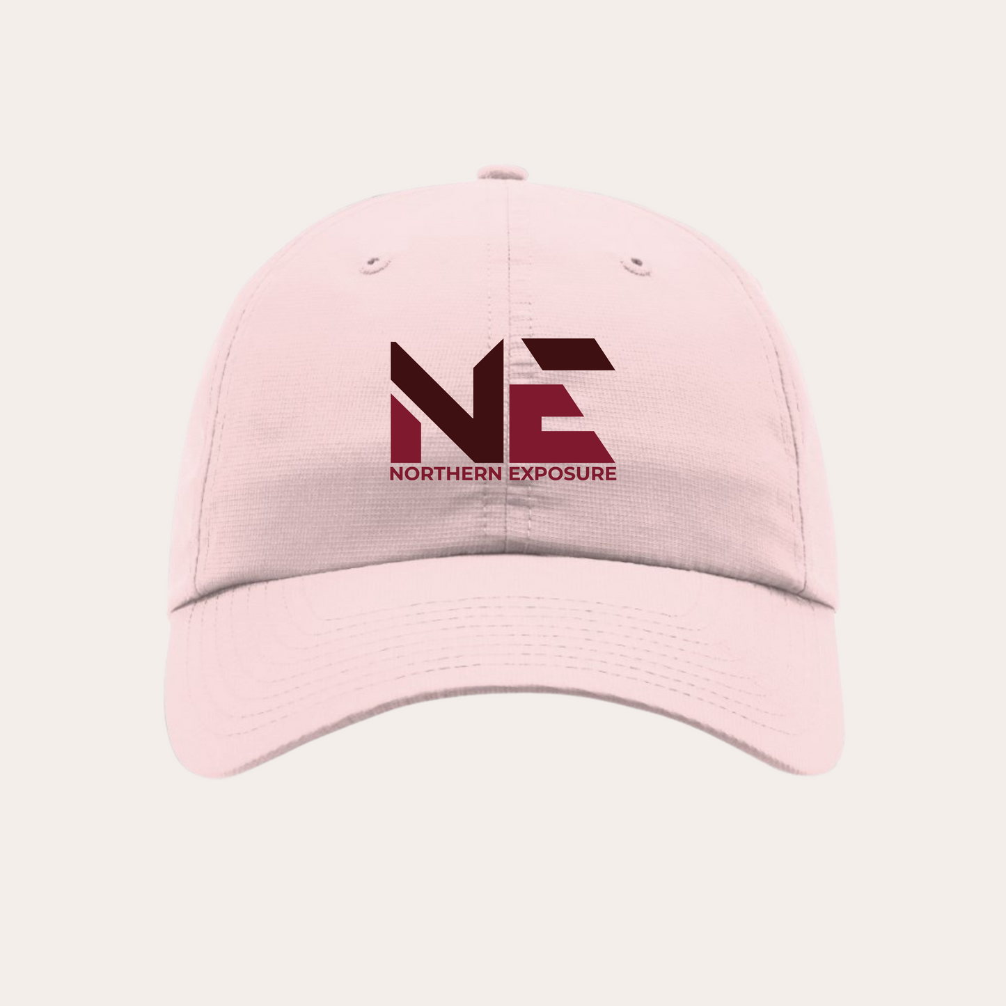 NE25 Soft Pink 220 w/ multi-colored logo