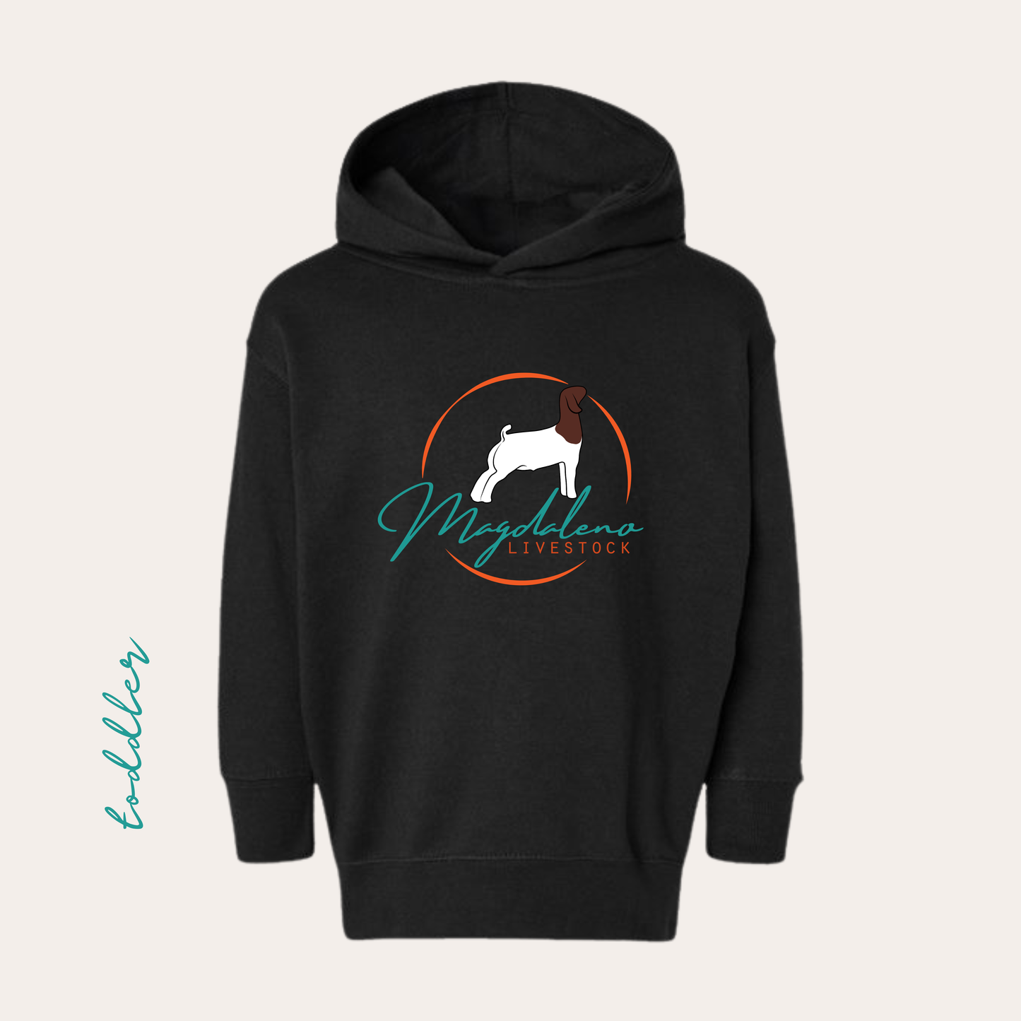 TODDLER Magdaleno P&C Printed Black Hoodie