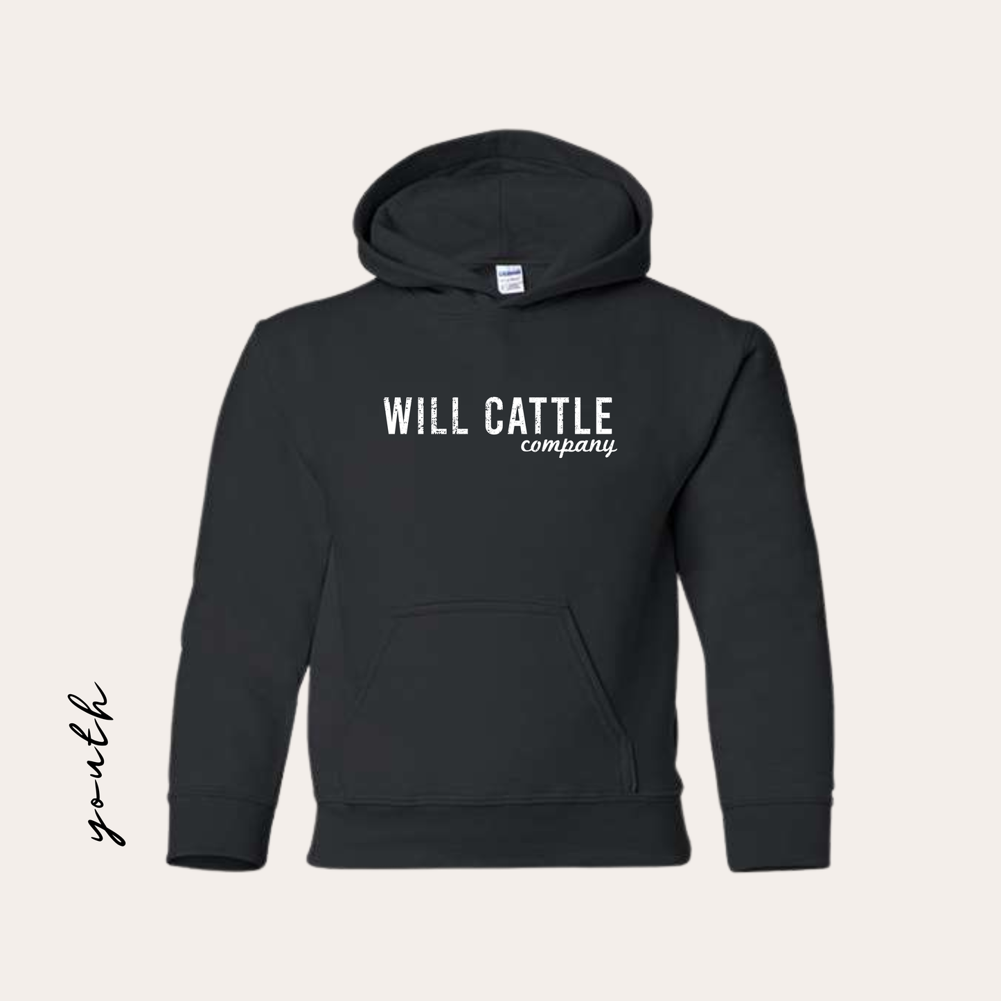 YOUTH WCC Printed Black Hoodie