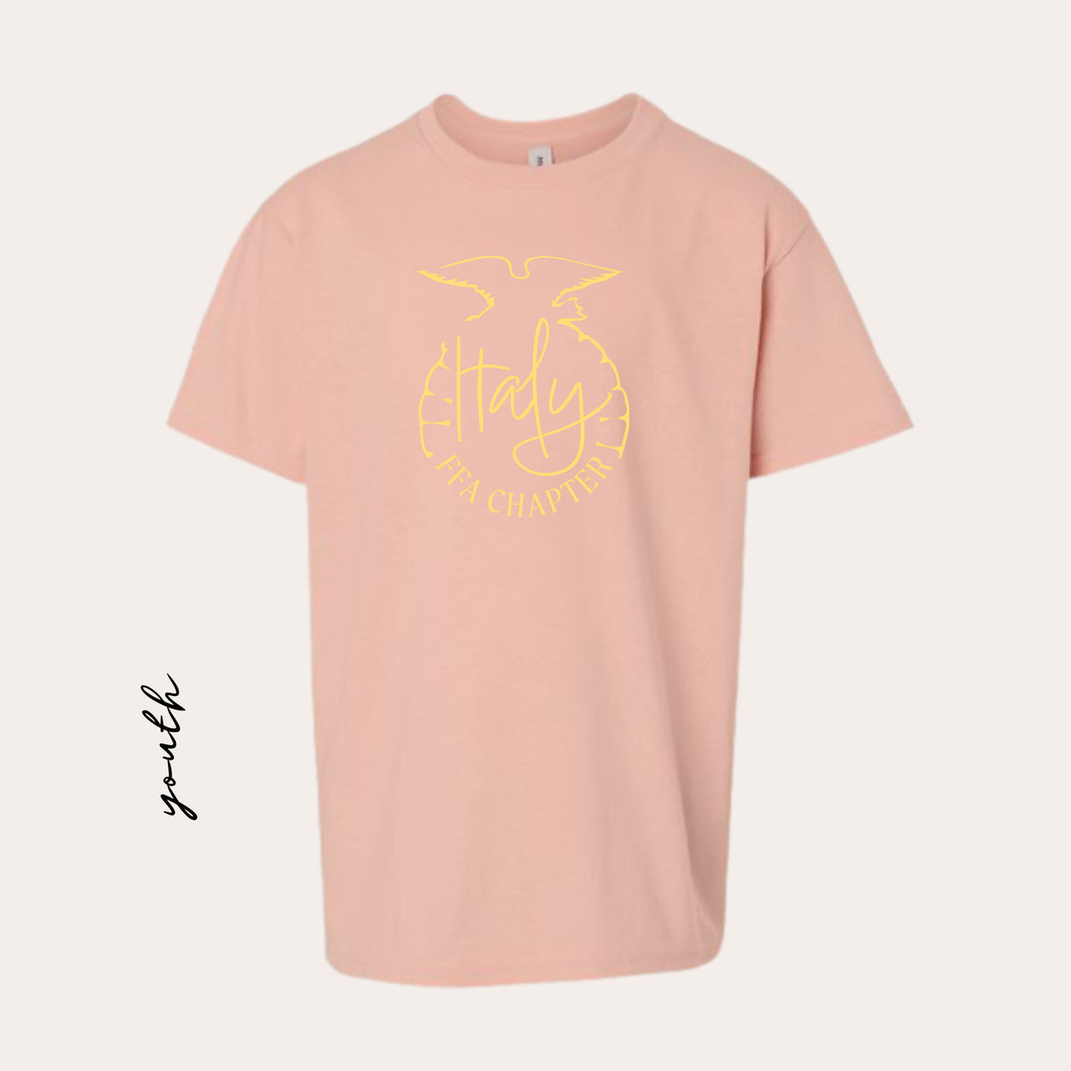 YOUTH ITALY Printed Blush LAT Tee