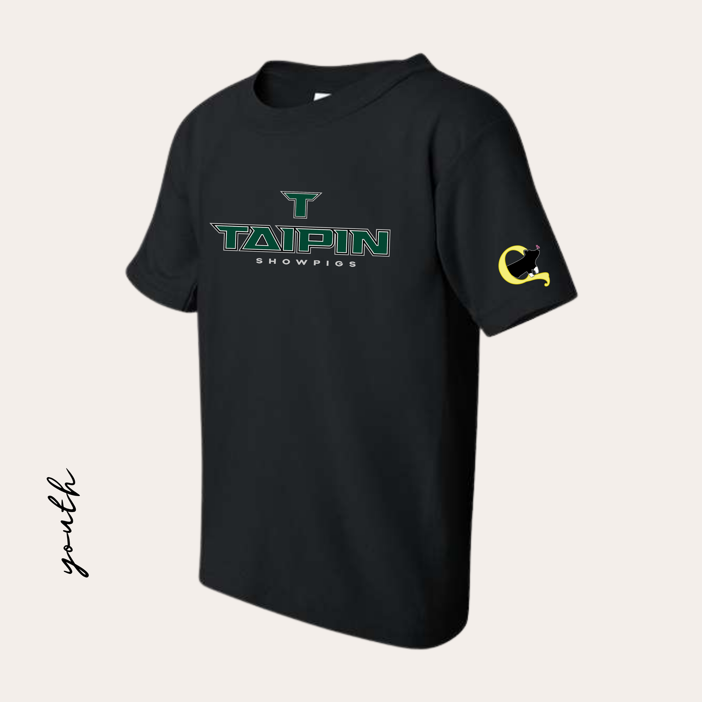 Taipin Youth Printed Black Softstyle Tee