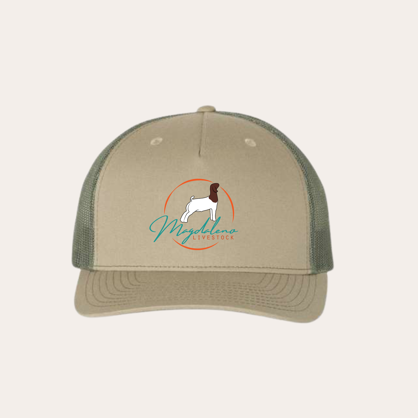 Magdaleno Pale Khaki/Loden R112FP Embroidered