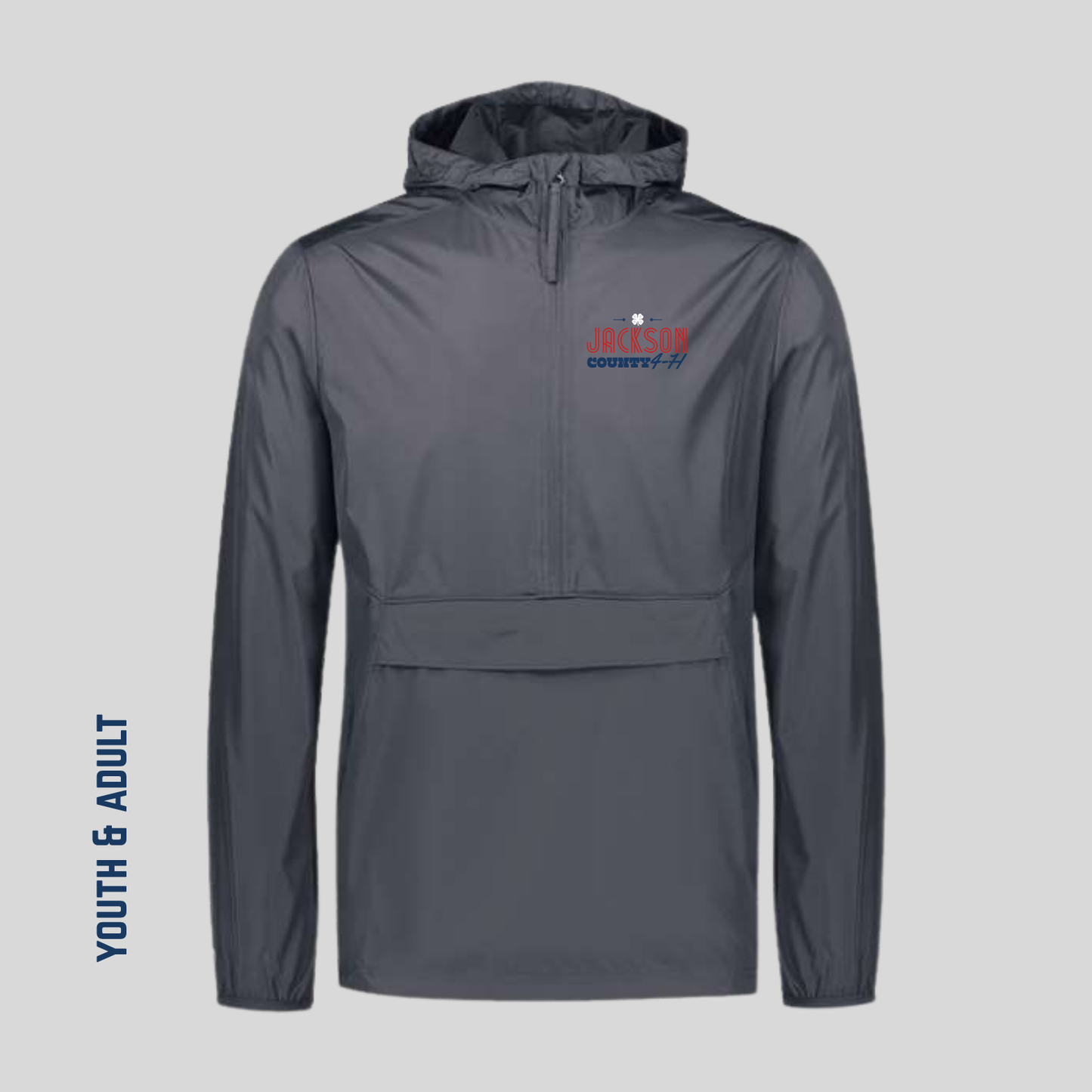 JC4H Embroidered Charcoal Holloway Windbreaker