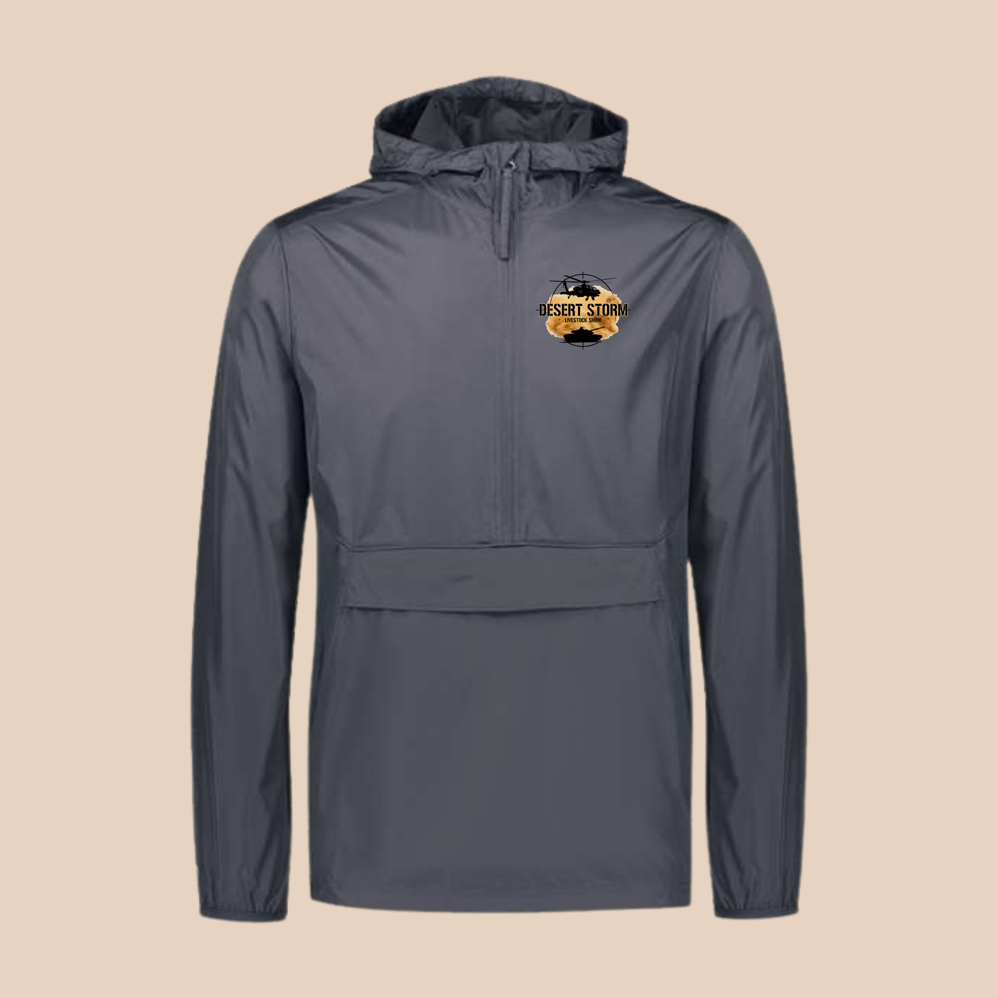 DS Printed Charcoal Holloway Windbreaker