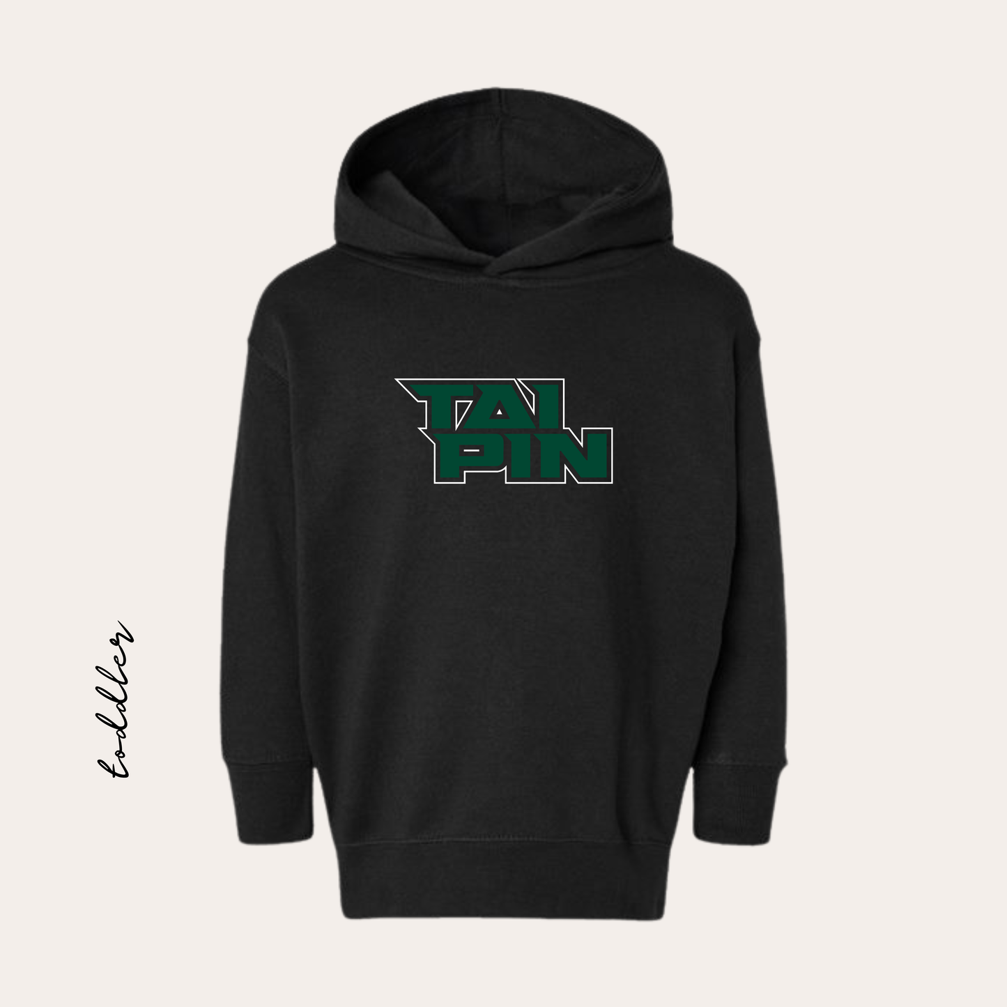 Taipin Toddler Printed Black P&C Hoodie