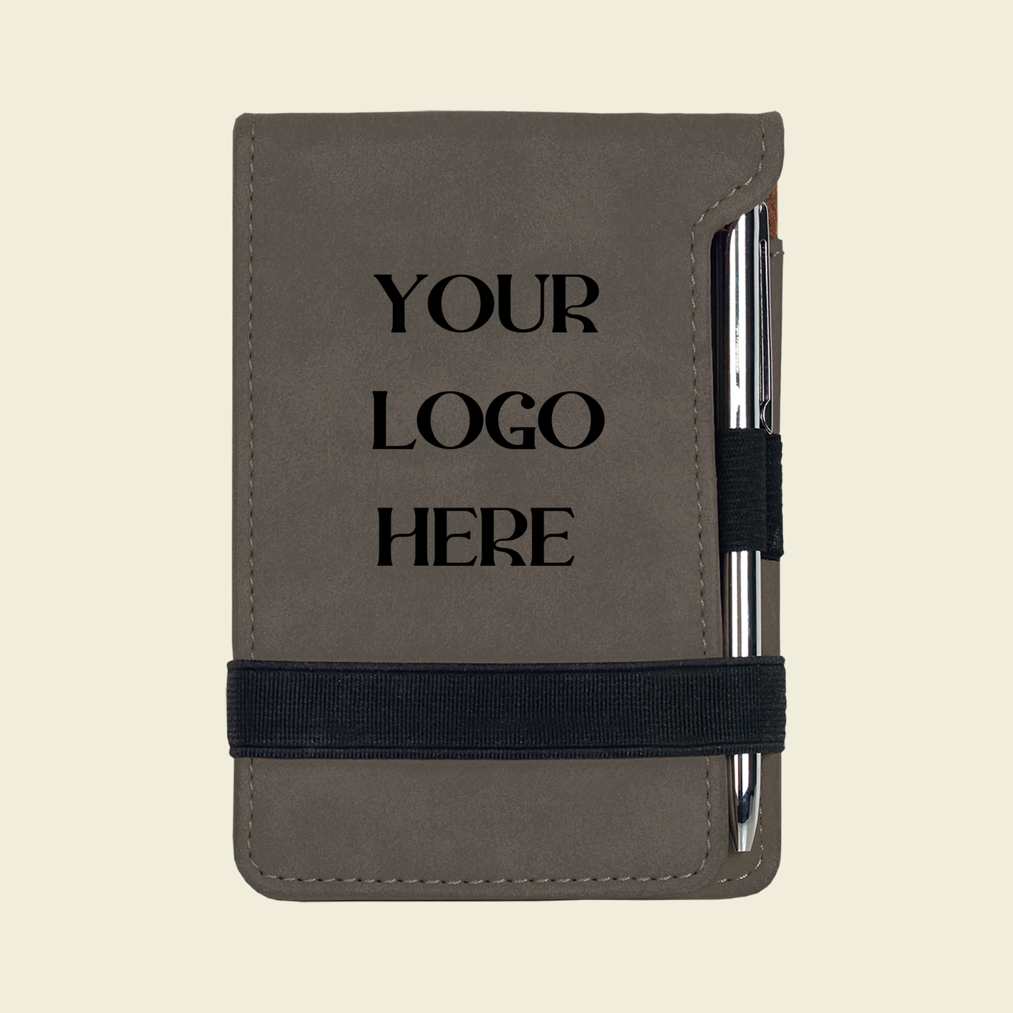 Leatherette Mini Notepad w/ Pen (3.25"x4.75")