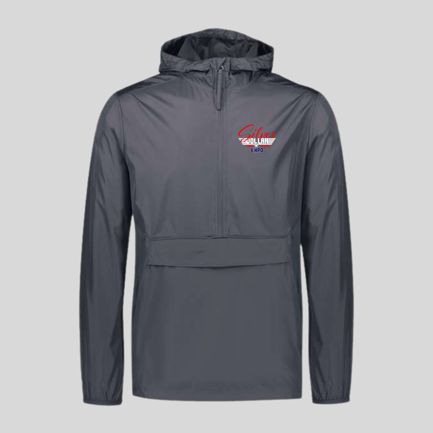 SD Embroidered Charcoal Holloway Windbreaker