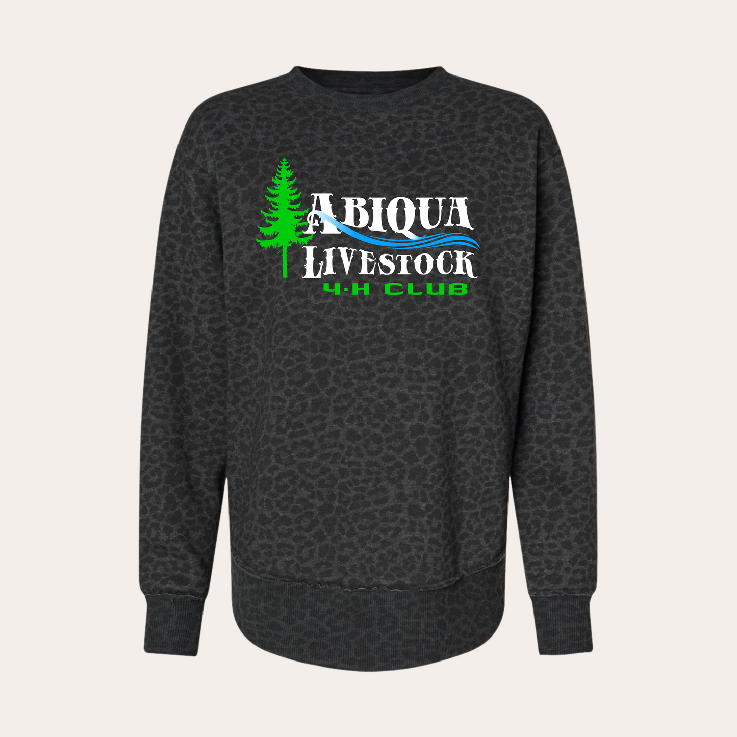 Abiqua Women's Leopard Crewneck