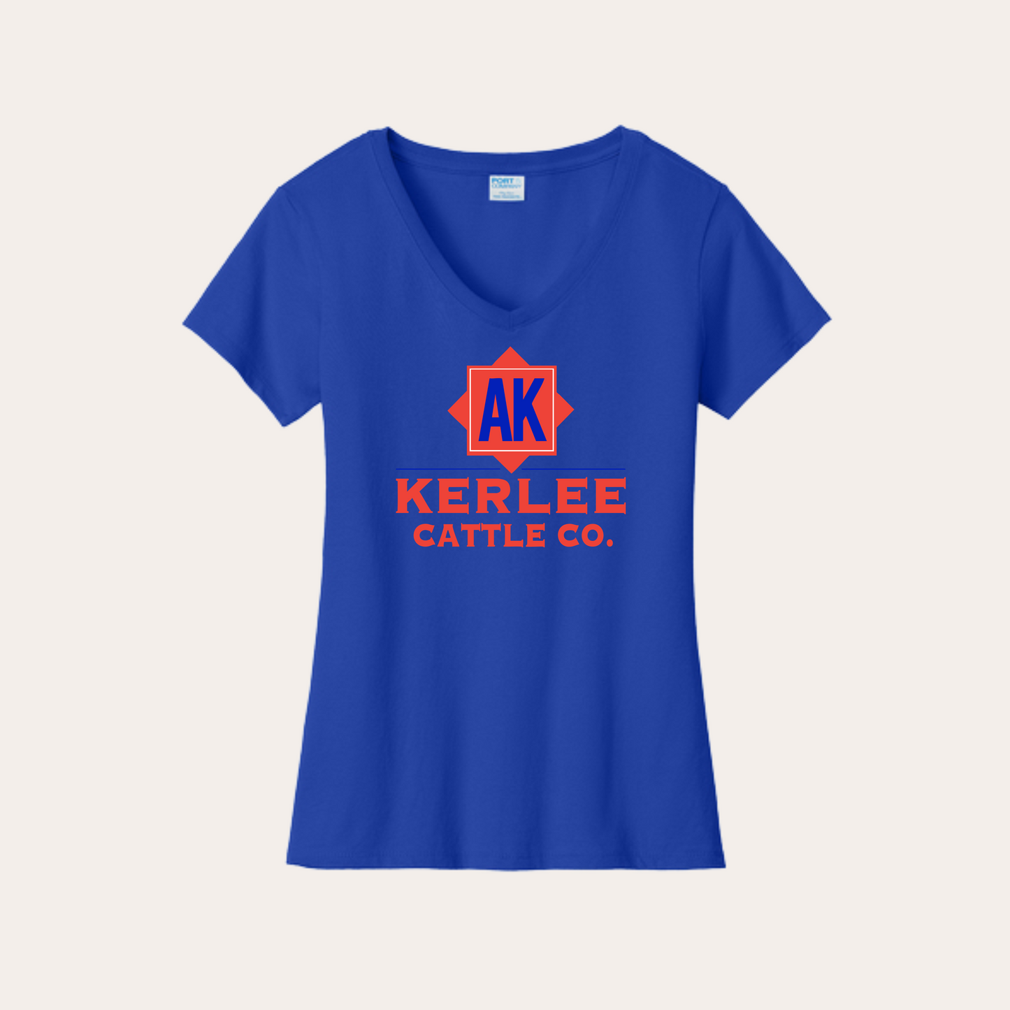 Kerlee Cattle Ladies V-neck w/ Full Front