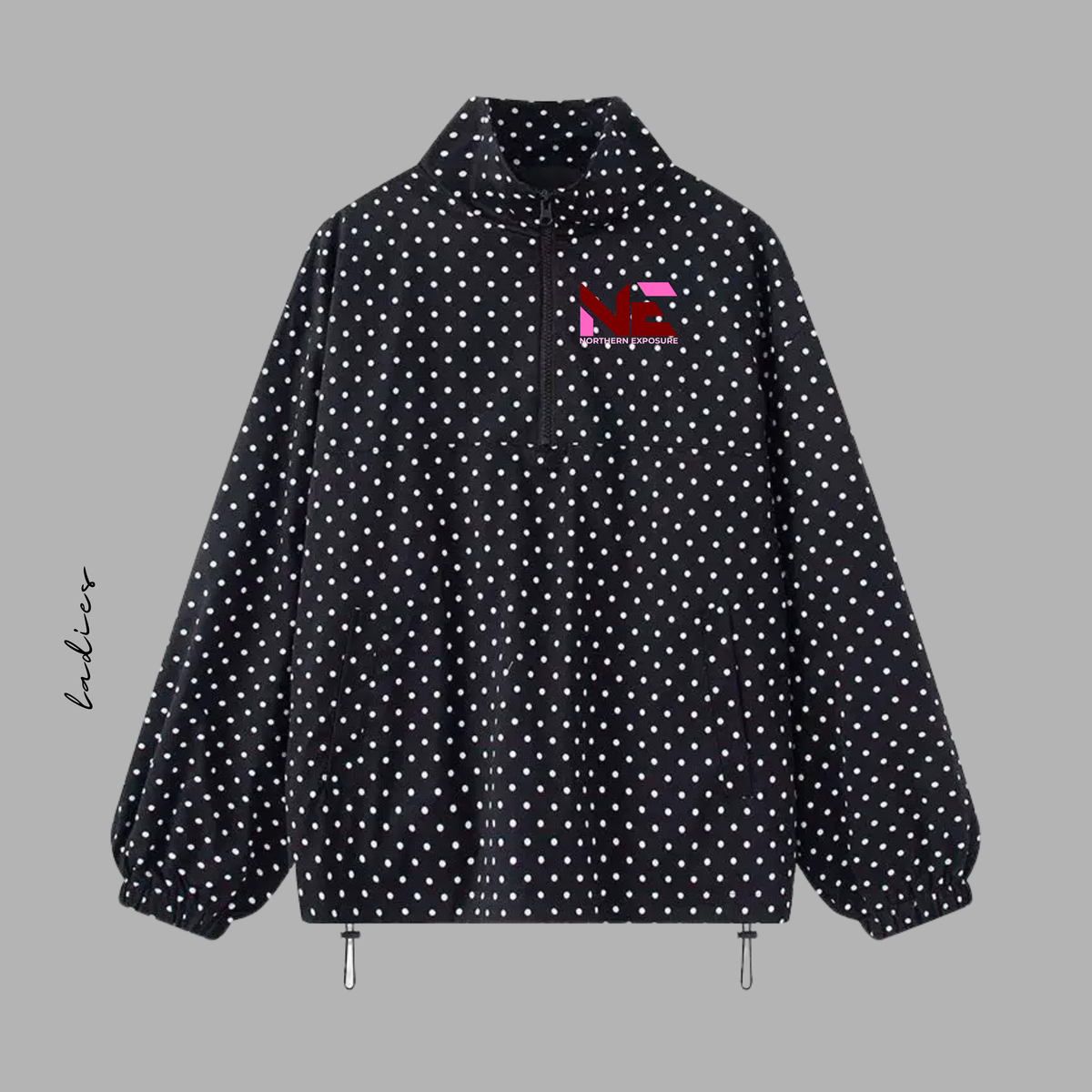 NEF26 Embroidered Polka Dot 1/4 Zip