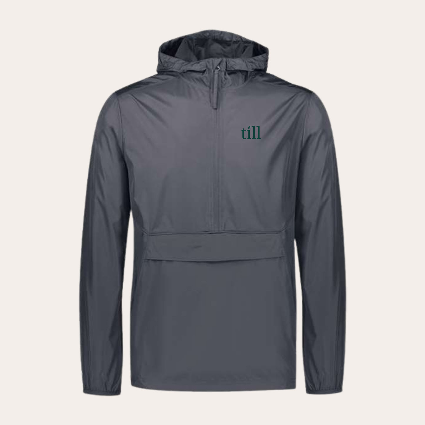 Till Embroidered Carbon Windbreaker