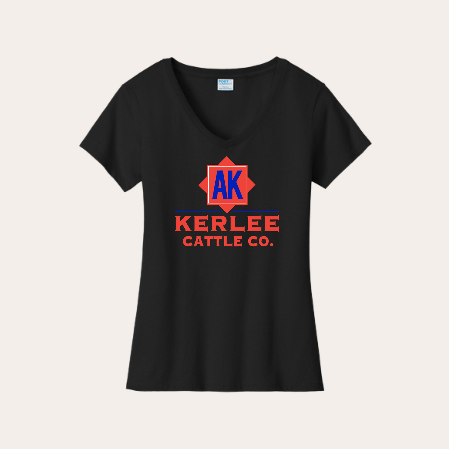 Kerlee Cattle Ladies V-neck w/ Full Front