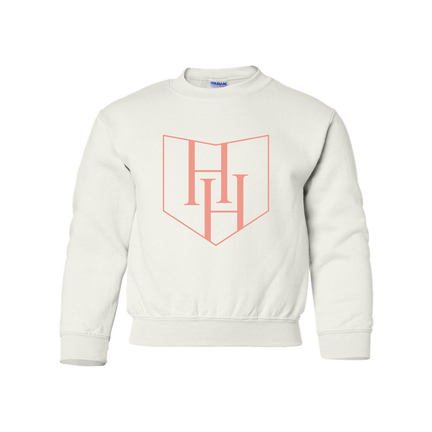HHP YOUTH White Crewneck w/ printed with HH Icon