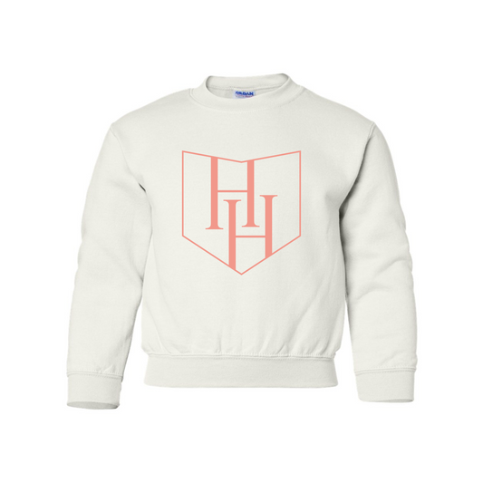HHP YOUTH White Crewneck w/ printed with HH Icon