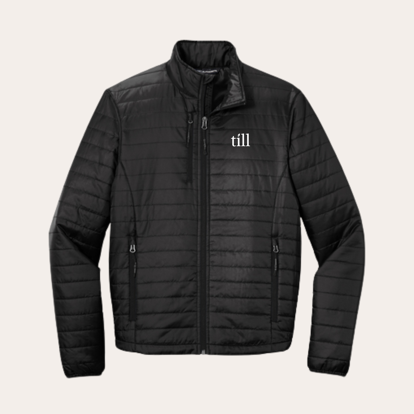 Till Embroidered Men's Puffer Jacket