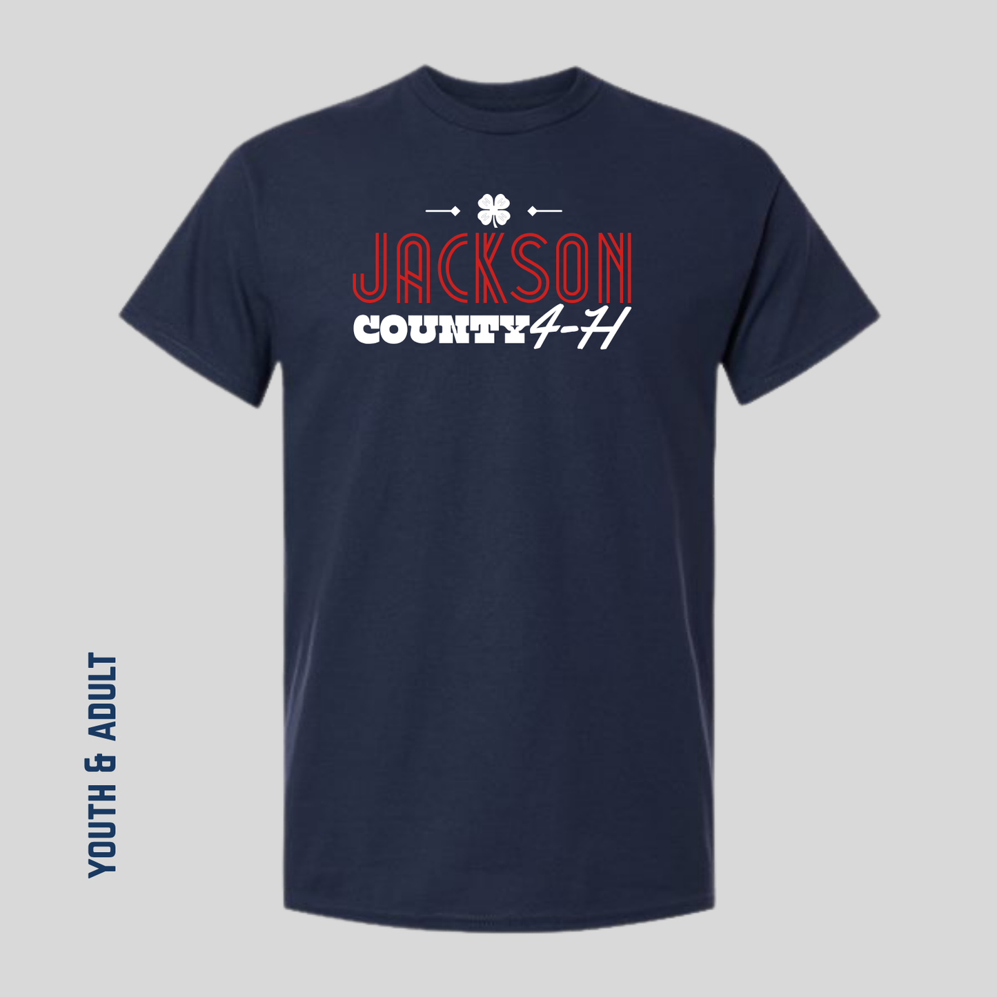 JC4H Printed Navy Heavy Cotton Tee