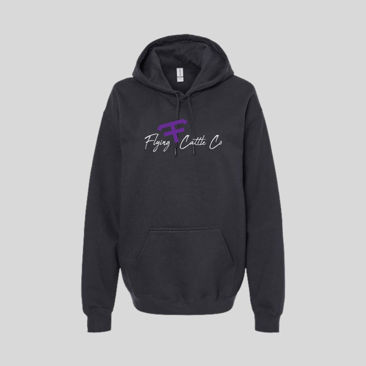 FF Printed Black Softstyle Hoodie