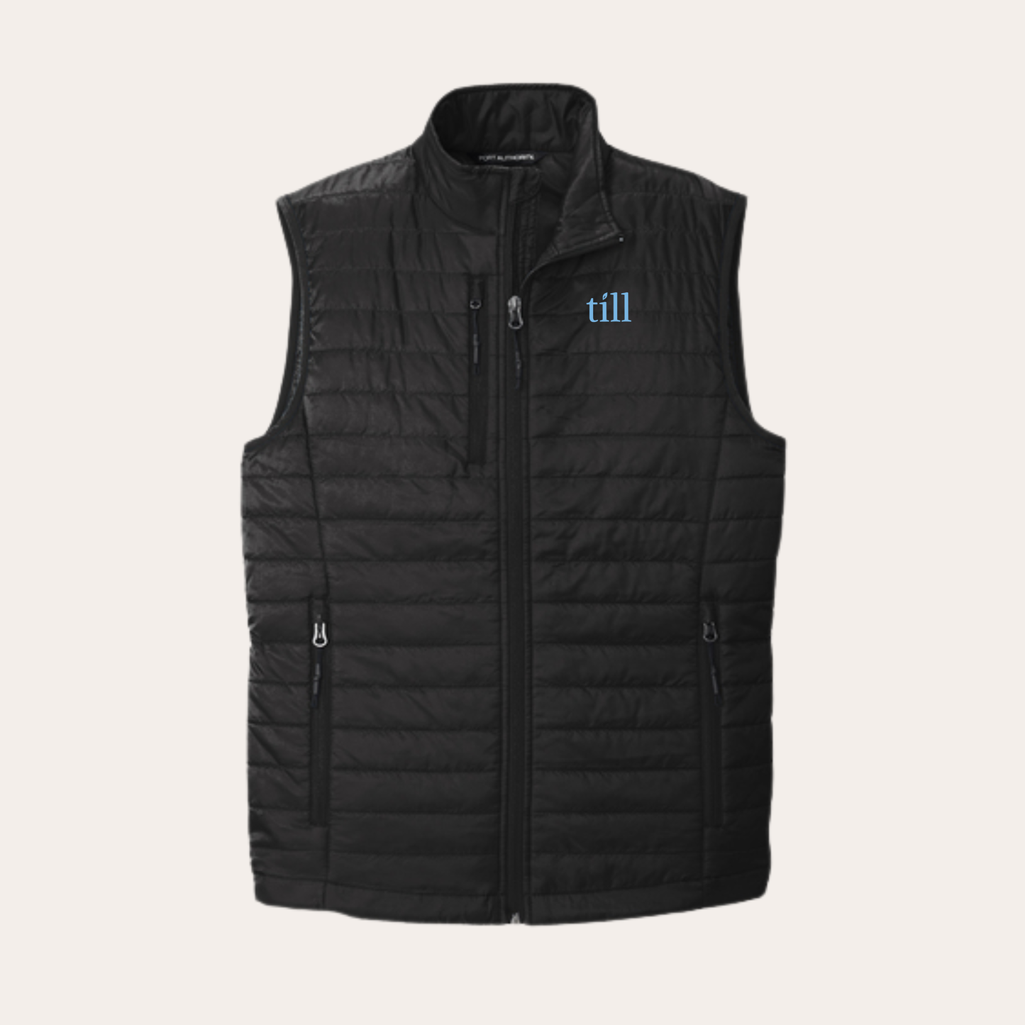 Till Embroidered Puffer Vest