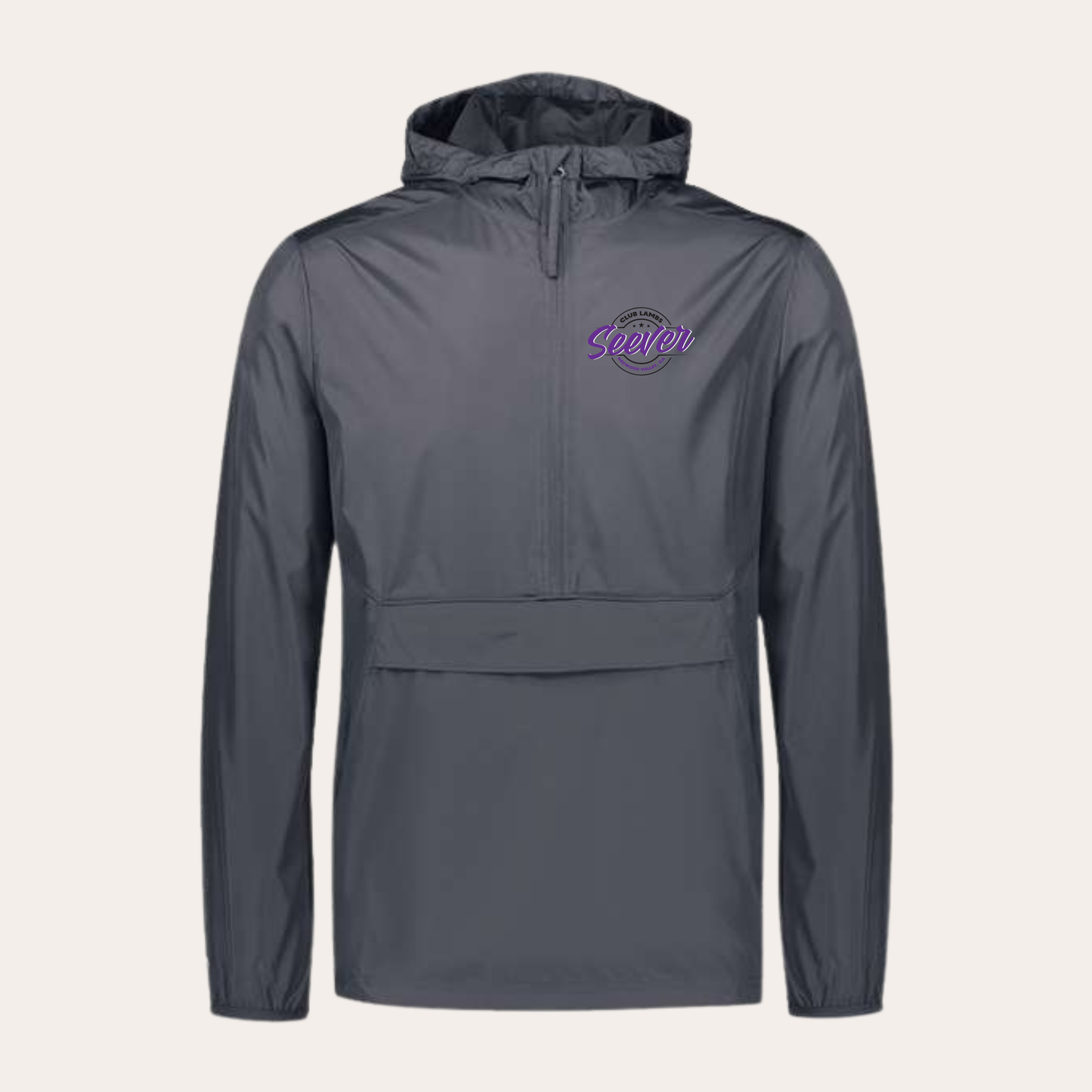 Seever Embroidered Carbon Holloway Windbreaker