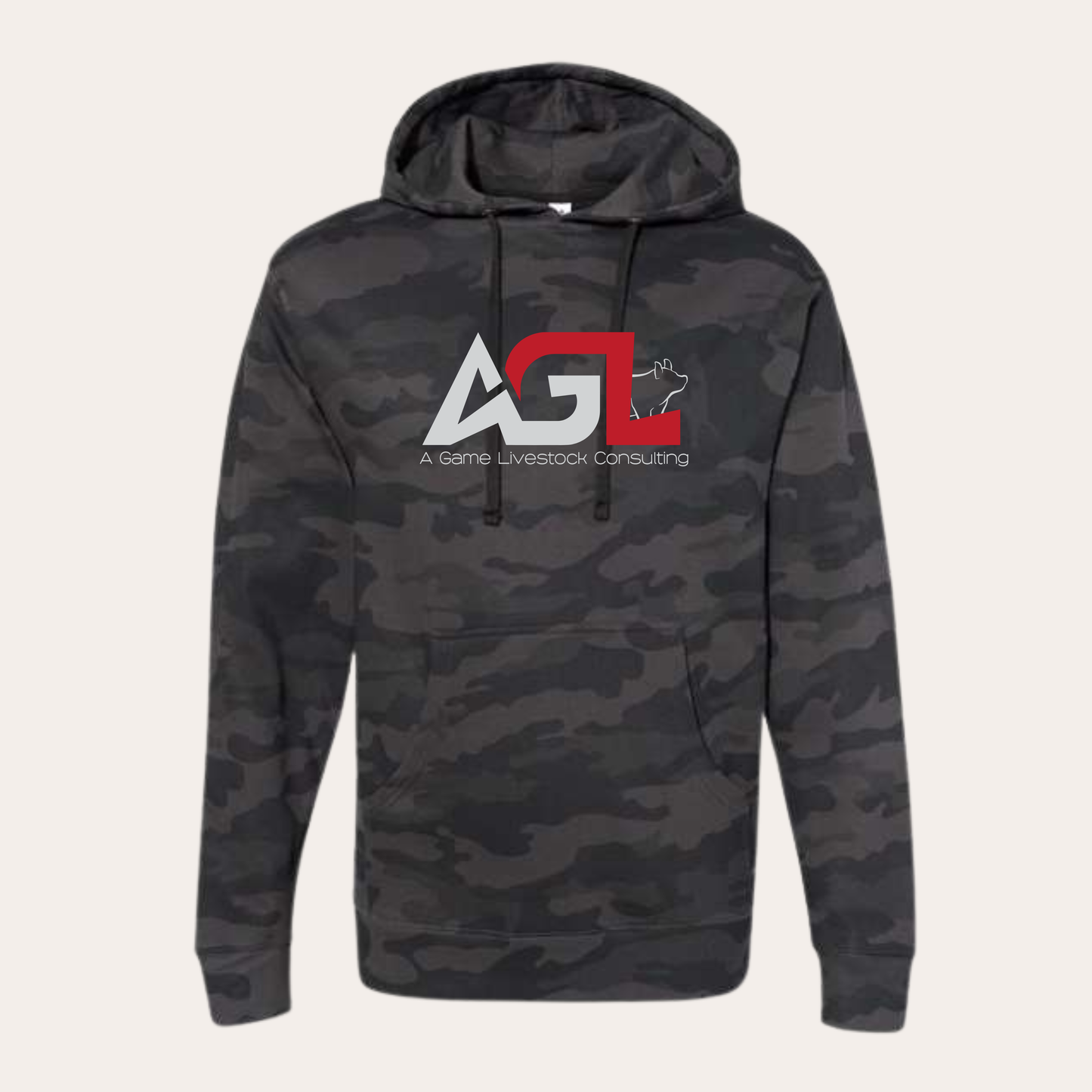 AGL Printed Middleweight Black Camo Hoodie