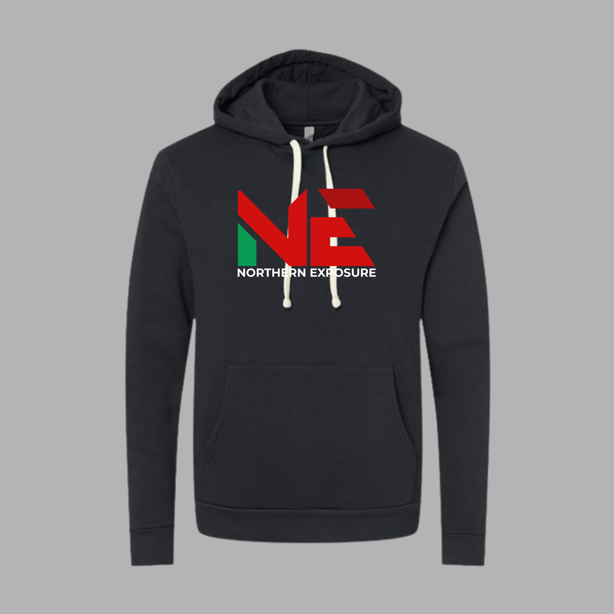 NEF26 Printed Black Next Level Christmas Hoodie