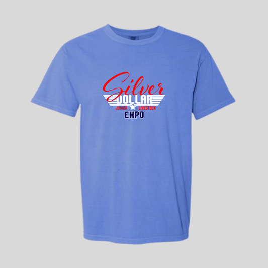 SD Printed Comfort Colors Flo Blue Tee