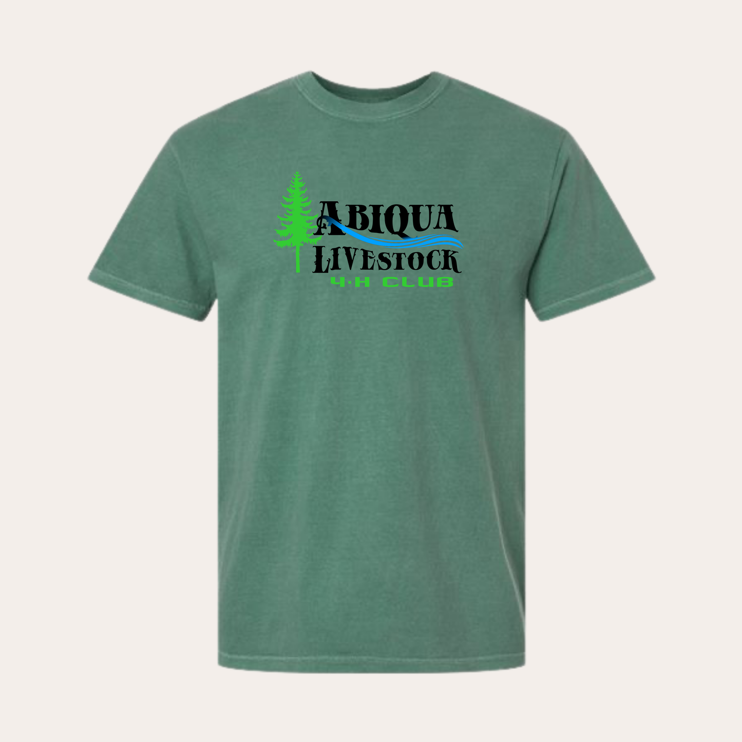 AL4H Printed Comfort Colors Light Green Tee