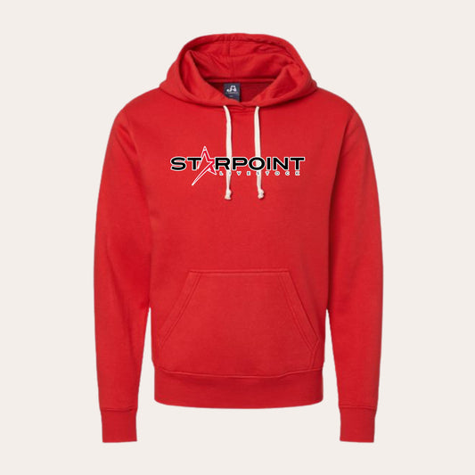 SP26 Printed JA Red Triblend Hoodie