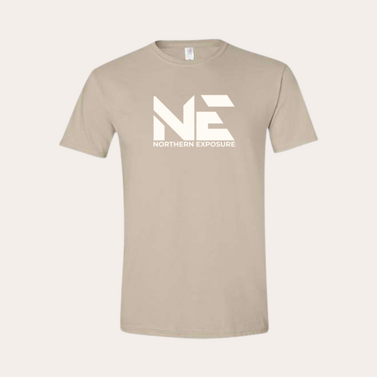 NE25 Softstyle Tee - Sand w/ White logo
