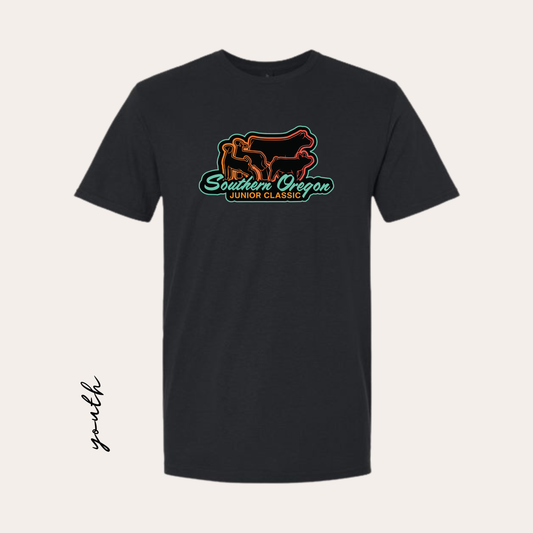 YOUTH SOJC Printed Black Softstyle Tee