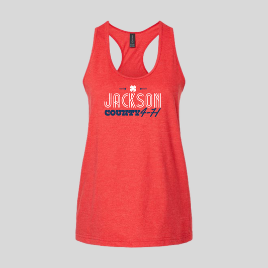 JC4H Printed Softstyle CVC Red Mist Ladies Tank