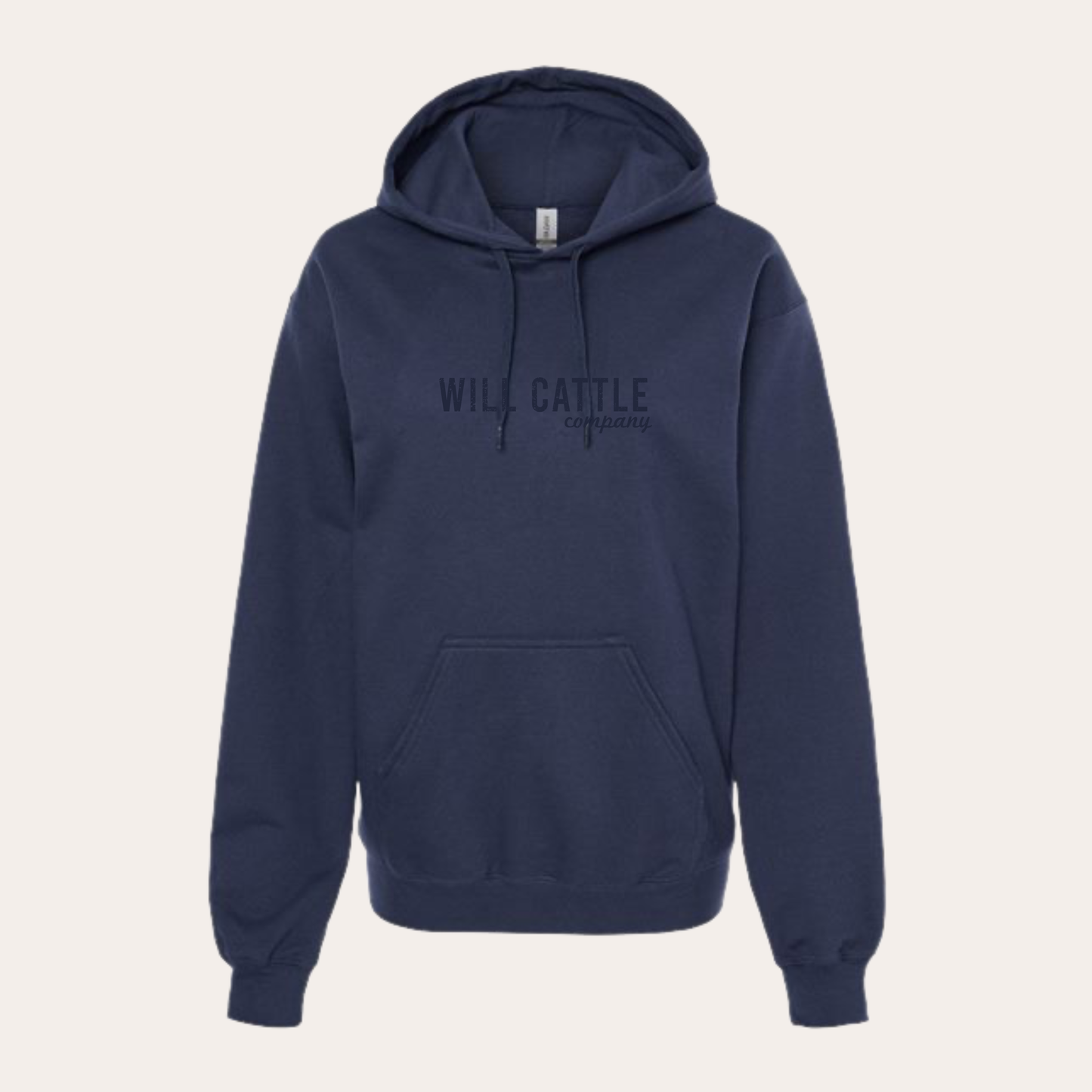 WCC Puff Embroidered Navy Softstyle Hoodie