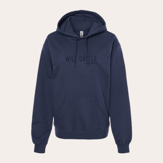 WCC Puff Embroidered Navy Softstyle Hoodie