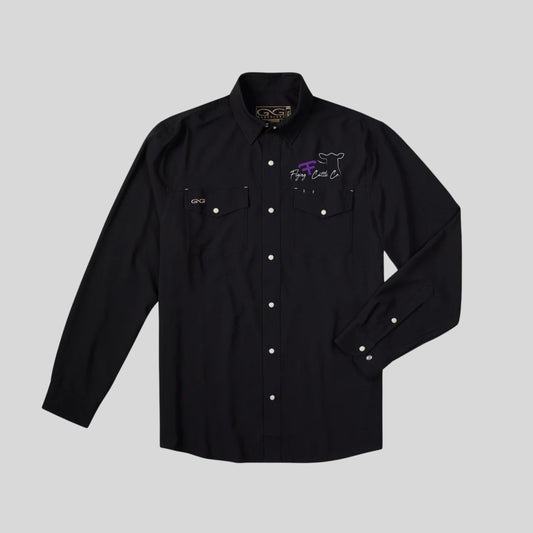 FF Embroidered Black Caviar Game Guard Original Long Sleeve